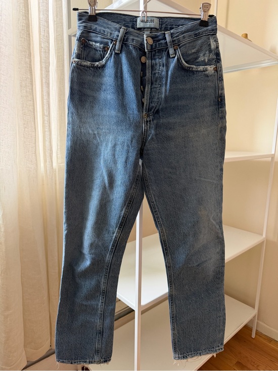Agolde Denim - Agolde Light Wash Blue Denim Jeans
